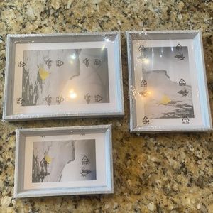 NWT gray weathered picture frames